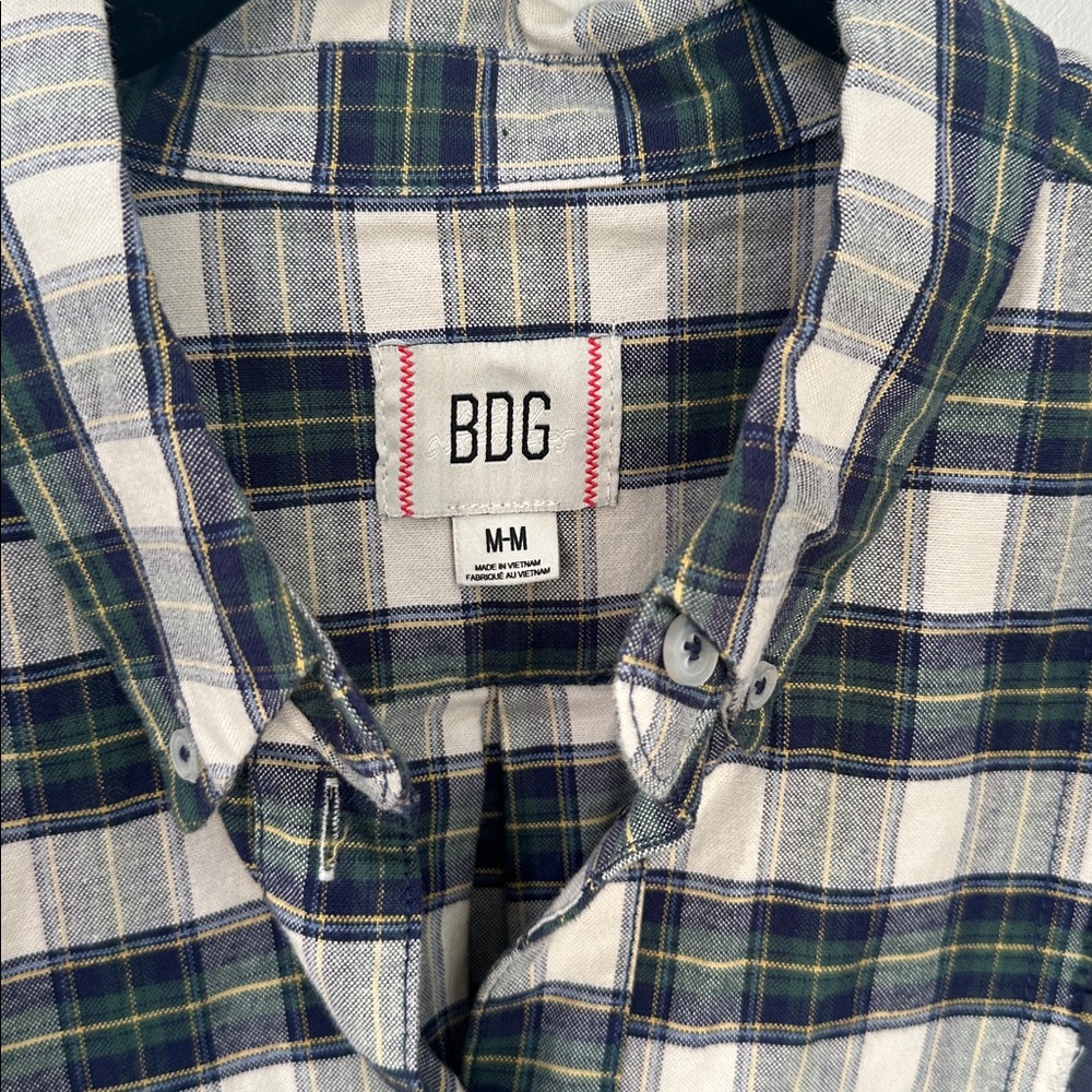BDG Urban Outfitters Spliced Dad Button-Down Shirt - Picture 6 of 6